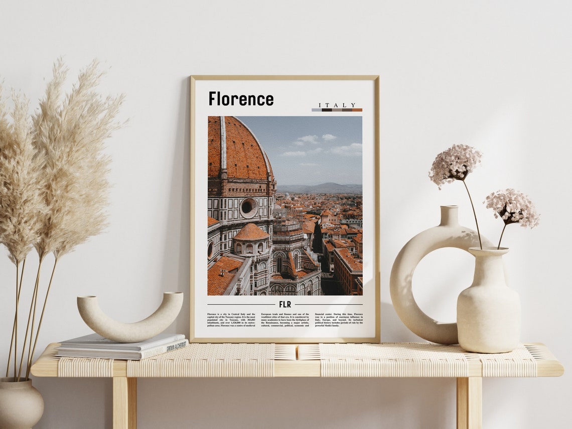 Florence Poster Florence Print Florence Wall Art Italy Photo Italy Poster Italy Print Italy Wall Art Minimal Travel Poster - Image 3