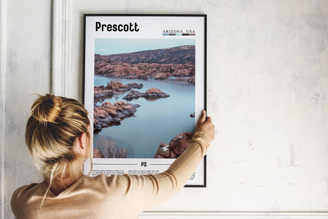 Prescott Poster Prescott Print Prescott Wall Art United States Photo United States Poster United States Print Travel Poster - Image 2