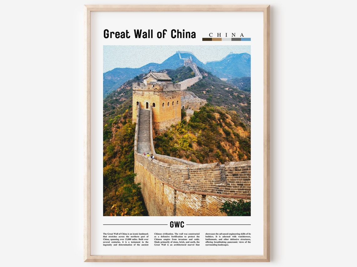 Great Wall Of China Poster Great Wall Of China Print Great Wall Of China Wall Art Asia Print Asia Poster Asia Photo