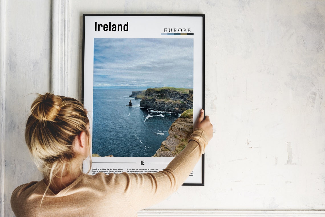 Ireland Cliffs of Moher Atlantic Coast Seascape Photo Poster - Image 2