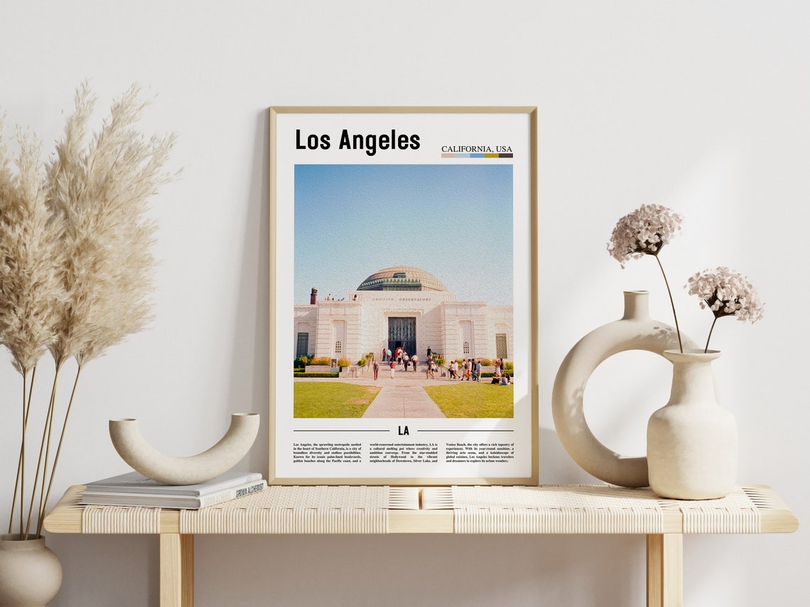 Los Angeles Griffith Observatory California Landmark Travel Poster - Image 3