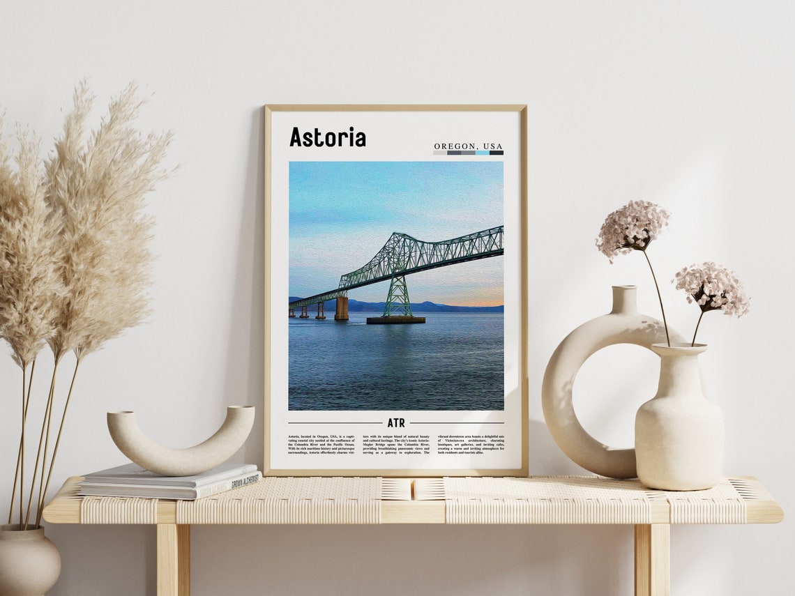Astoria Poster Astoria Print Astoria Wall Art United States Photo United States Poster United States Print Travel Poster - Image 3