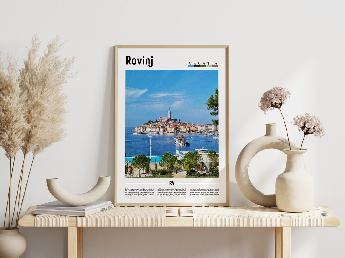 Rovinj Poster Rovinj Print Rovinj Wall Art Europe Photo Europe Poster Europe Print Travel Poster - Image 3