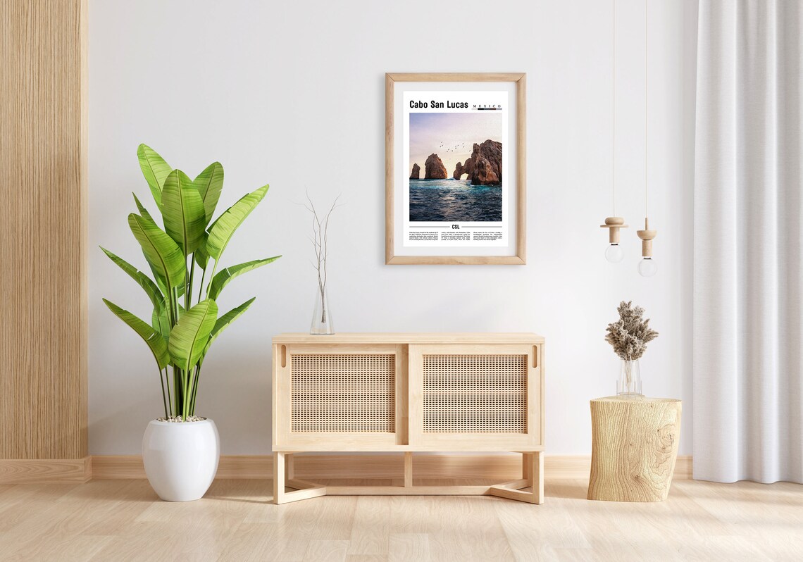 Cabo San Lucas Mexico El Arco Rocky Arch Sunset Photo Poster - Image 2