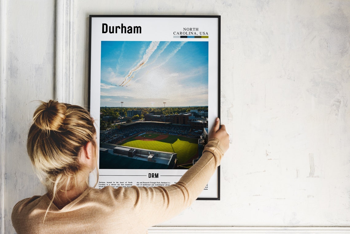 Durham North Carolina Stadium Aerial Jets Flyover Photo Poster - Image 2