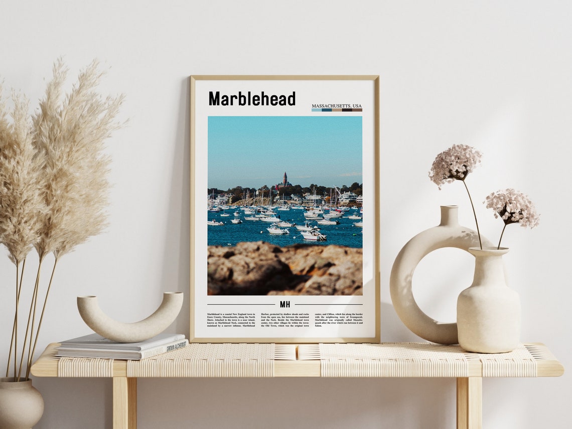 Marblehead Poster Marblehead Print Marblehead Wall Art United States Photo United States Poster United States Print Travel Poster - Image 3