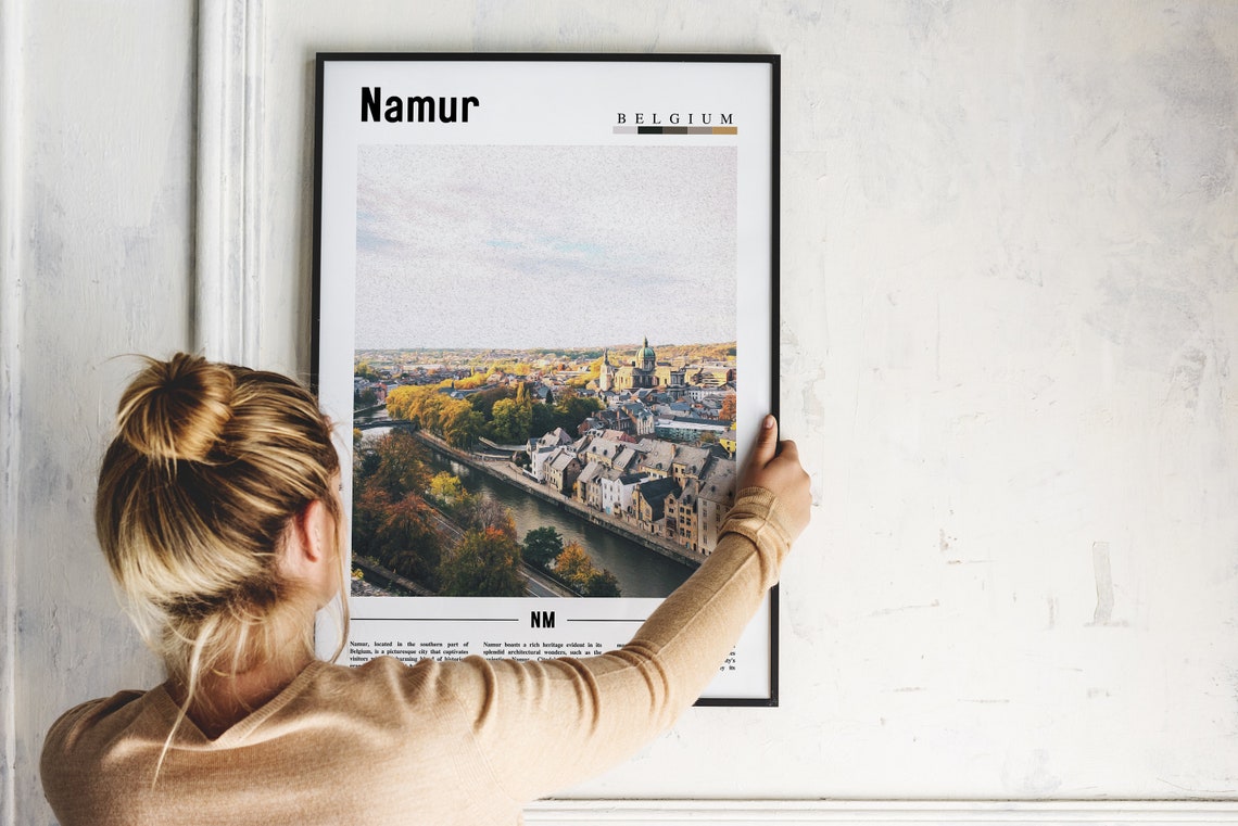 Namur Poster Namur Print Namur Wall Art Europe Photo Europe Poster Europe Print Travel Poster - Image 2