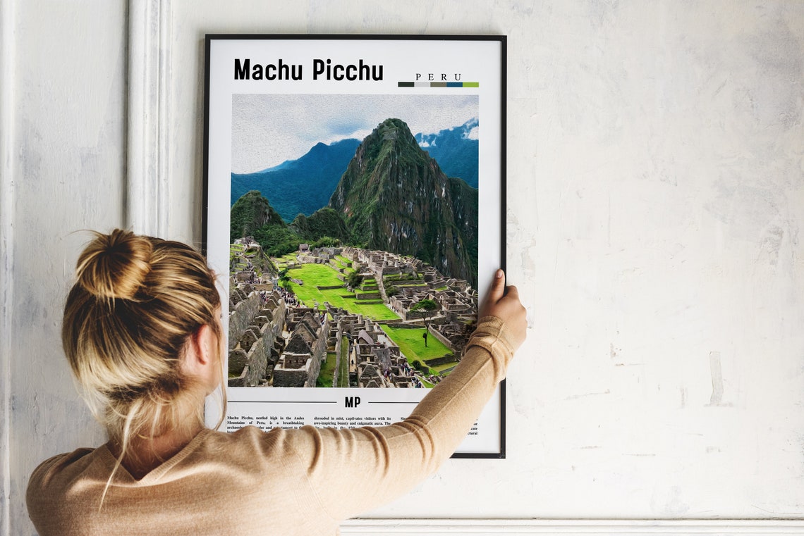 Machu Picchu Peru Ancient Inca Ruins Andes Mountain Wonder Poster - Image 2