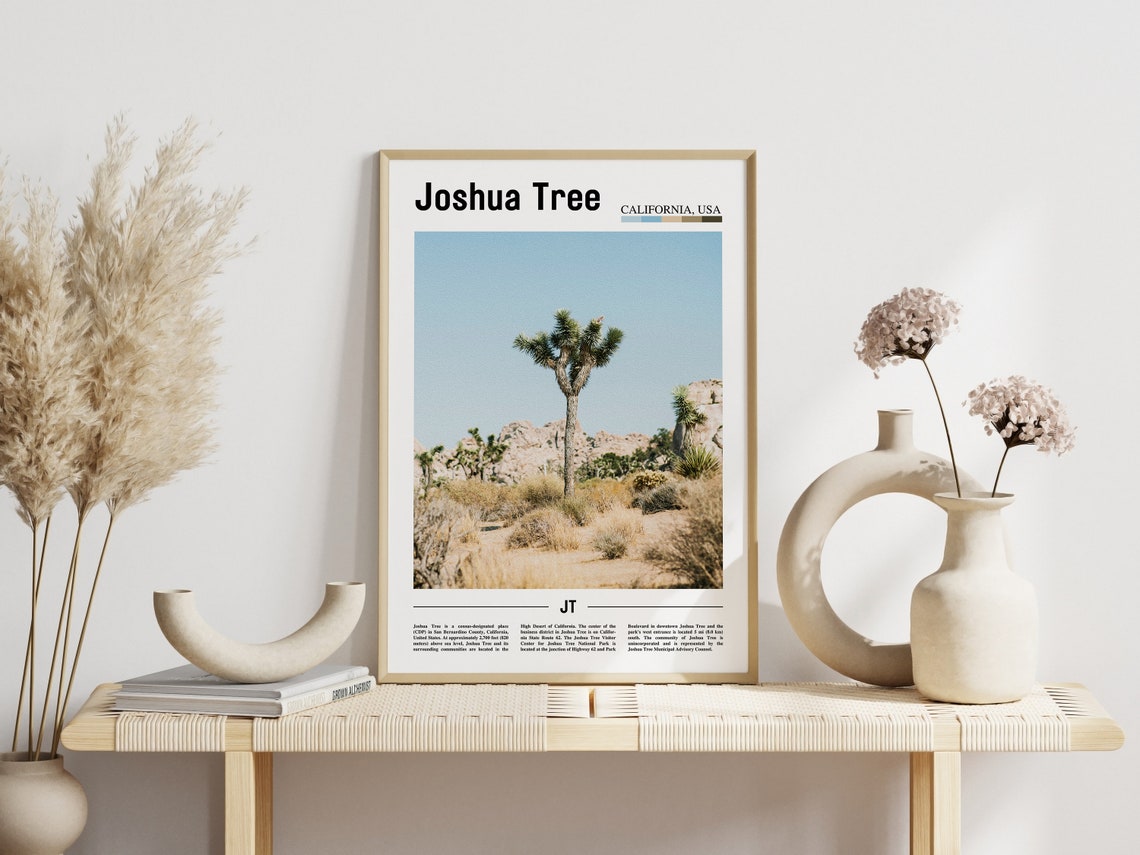 Joshua Tree California Desert Tree Minimal Photography Poster - Image 3
