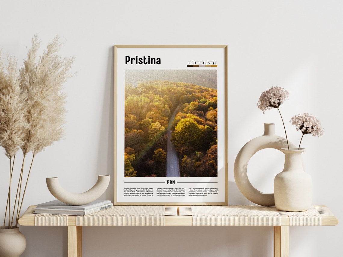 Pristina Poster Pristina Print Pristina Wall Art Europe Photo Europe Poster Europe Print Travel Poster - Image 3