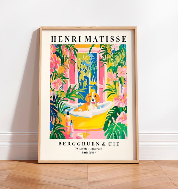 Beagle In Bathtub Funny Bathroom Art Print