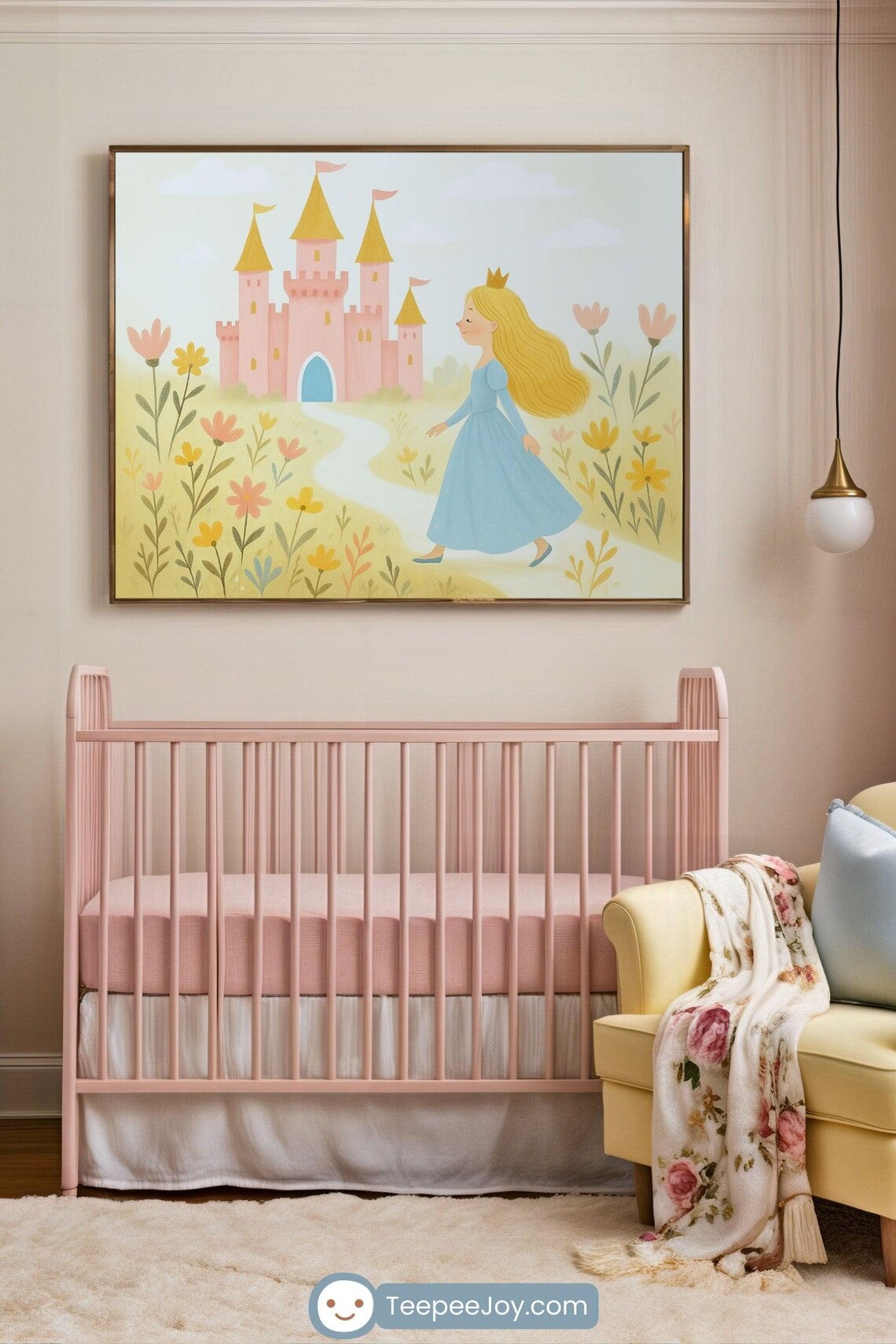 Princess Castle Poster, Girls Nursery Decor - Image 3