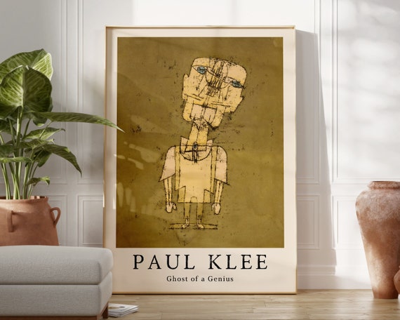 Paul Klee Print Ghost Of A Genius Paul Klee Poster Gallery Wall Art Paul Klee Exhibition Poster Prints Wall Art