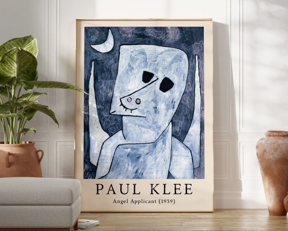 Paul Klee Print Angel Applicant 1939 Paul Klee Poster Vintage Print Klee Exhibition Poster Museum Poster