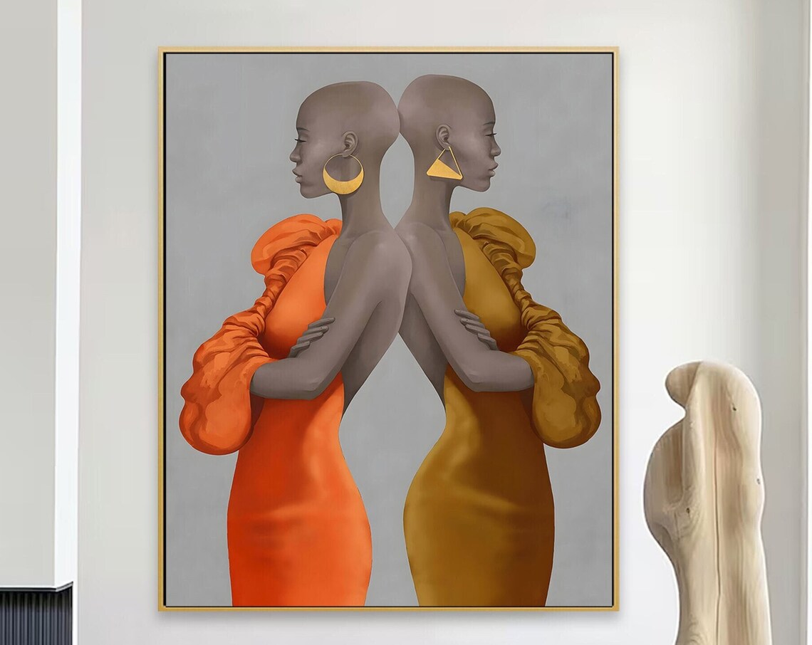 Black Art Prints Woman African Wall Print