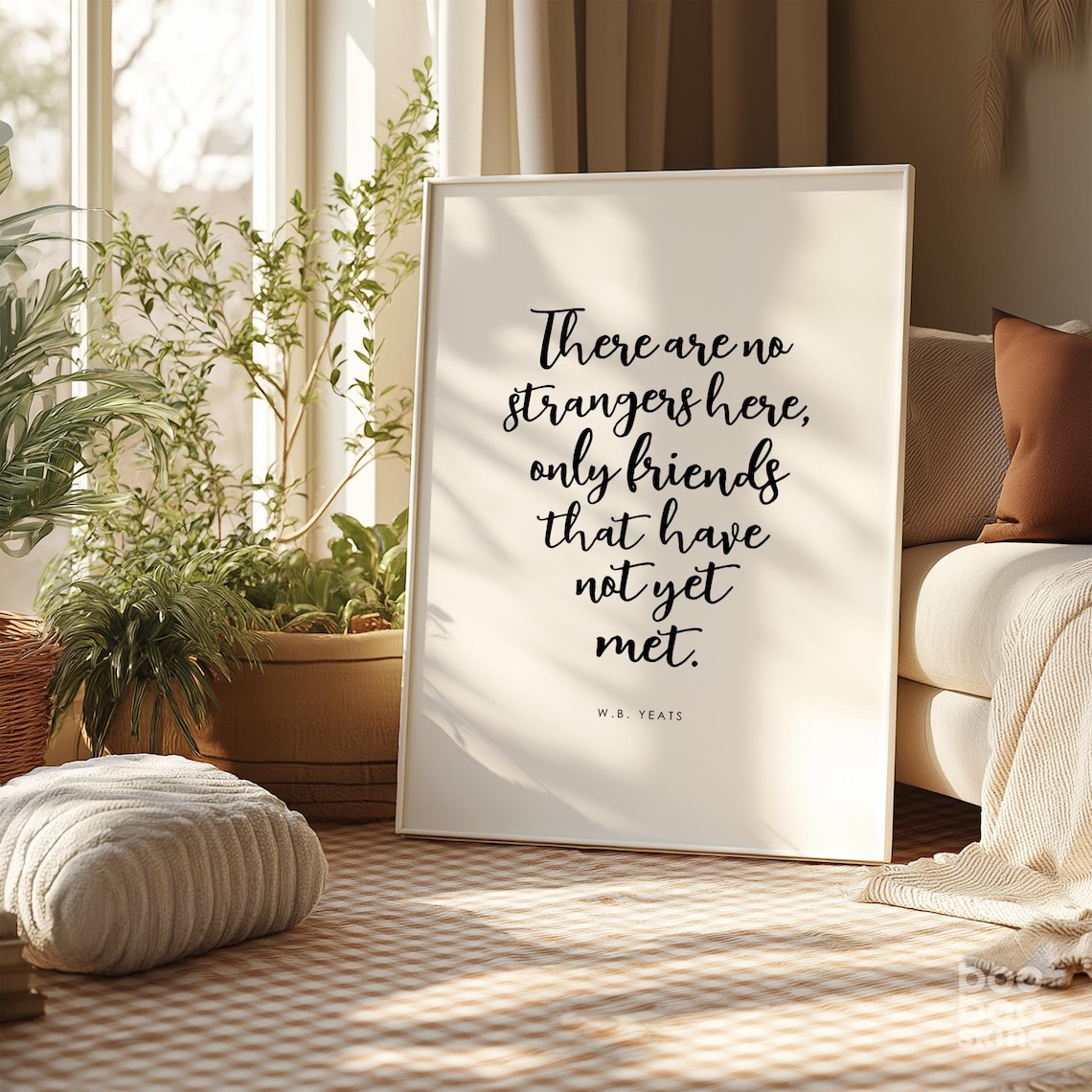 W.B. Yeats Irish Bar Quote Poster, Pub Decor