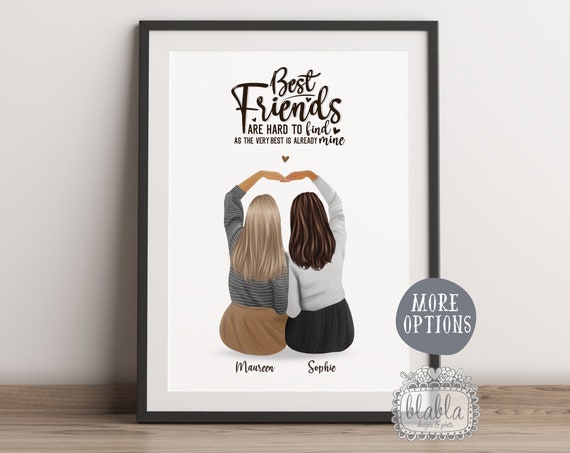 Personalised Gift For Friend Friend Birthday Gift Best Friend Gift Friend Gift Friend Wall Art Birthday Gift Personalised Gift
