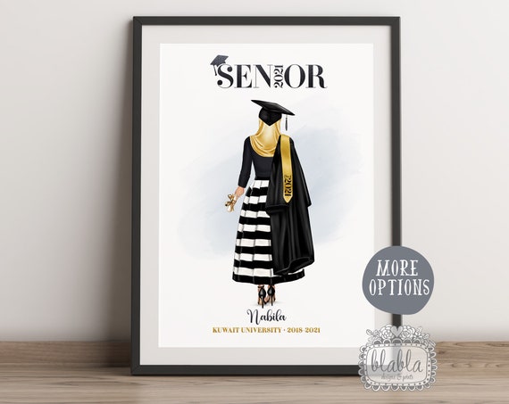 Muslim Graduation Gift For Her Personalised Graduation Girl Gift Friends Graduation Gift High School University Graduation Congrats Grad