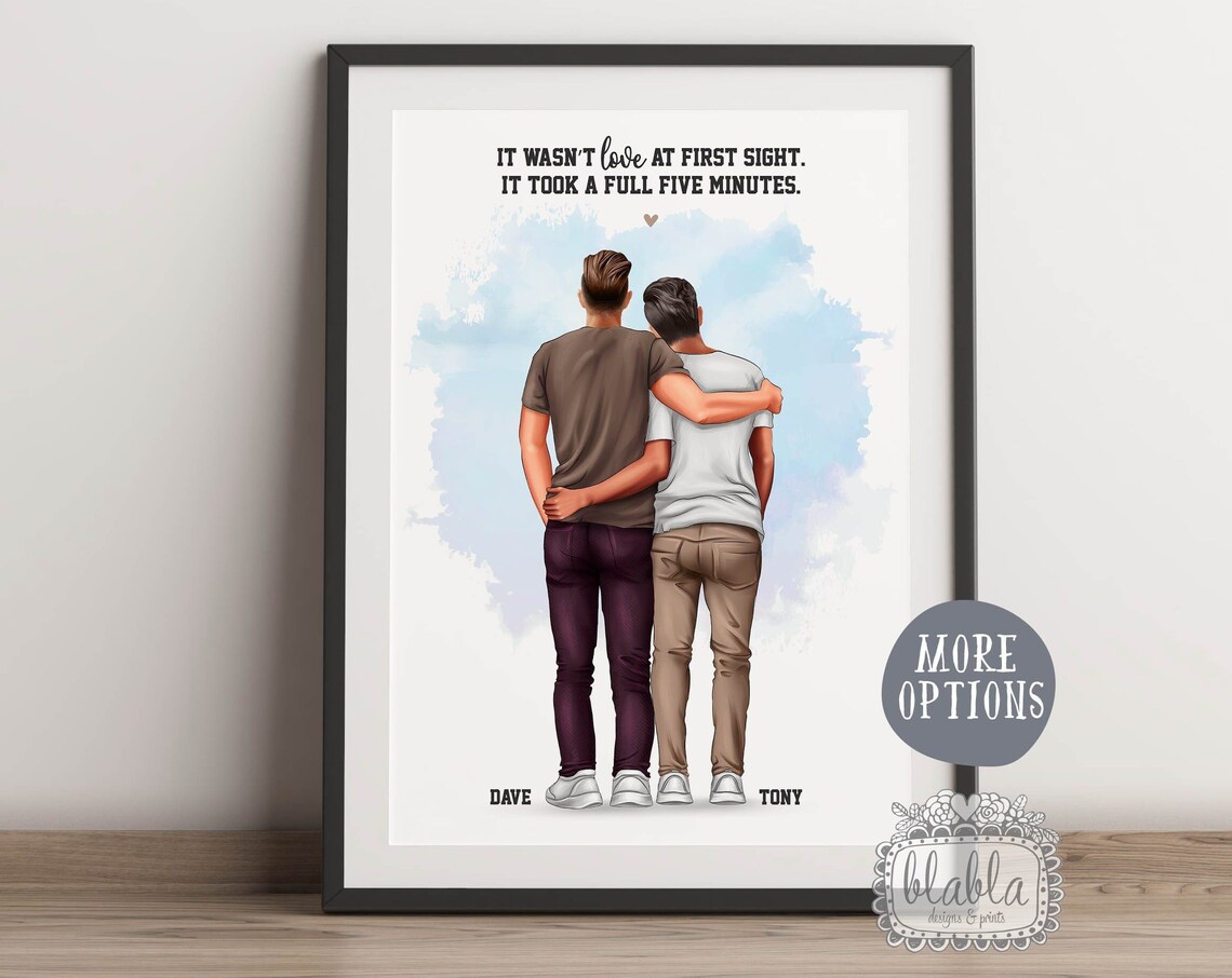 It Wasn't Love At First Sight Five Minutes Funny Couple Poster
