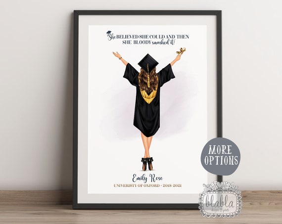 Graduation Gift For Her Personalised Graduation Girl Gift Friends Graduation Gift High School University Graduation Congrats Grad