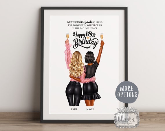 18th Birthday Gift Friend Gift Friend Birthday Gift Best Friend Gift Friend Gift Friend Wall Art Birthday Gift Personalised Gift