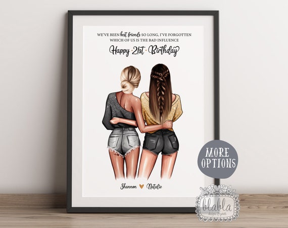 21st Birthday Gift Friend Gift Friend Birthday Gift Best Friend Gift Friend Gift Friend Wall Art Birthday Gift Personalised Gift
