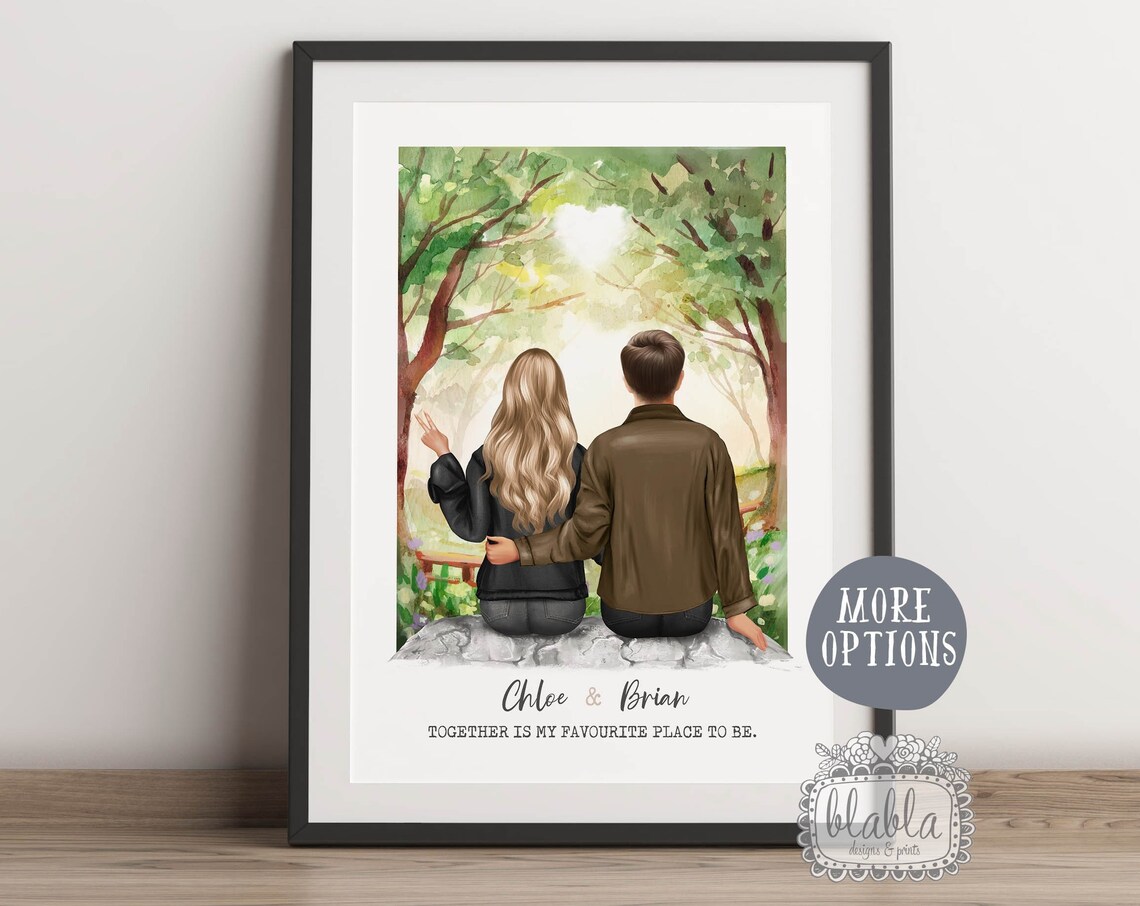 Couple Together Is My Favourite Place To Be Woodland Park Poster