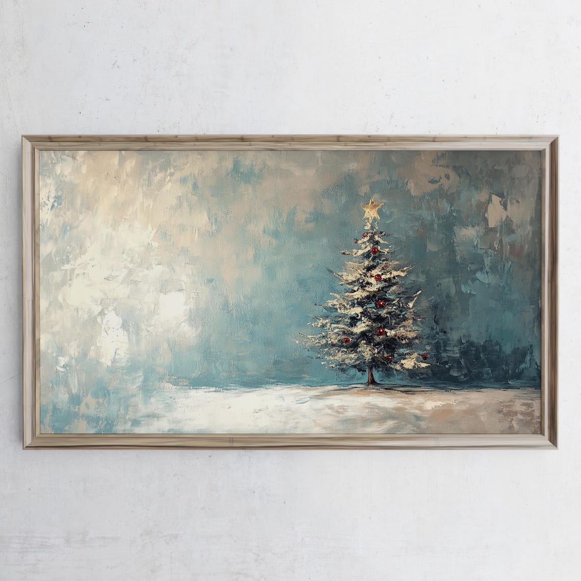 Christmas Frame TV Art Bundle Reindeer Santa Winter Scene Poster - Image 2