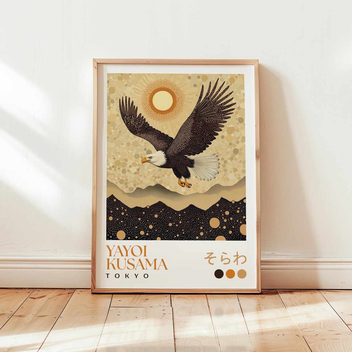 Yayoi Kusama Eagle Poster, Modern Japanese Art Print