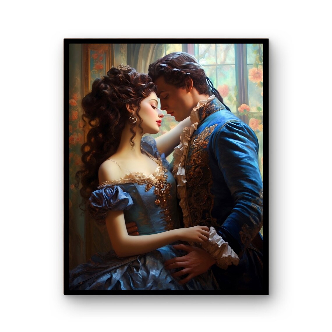 Two Ancient Lovers Vintage Romanticism Art Print