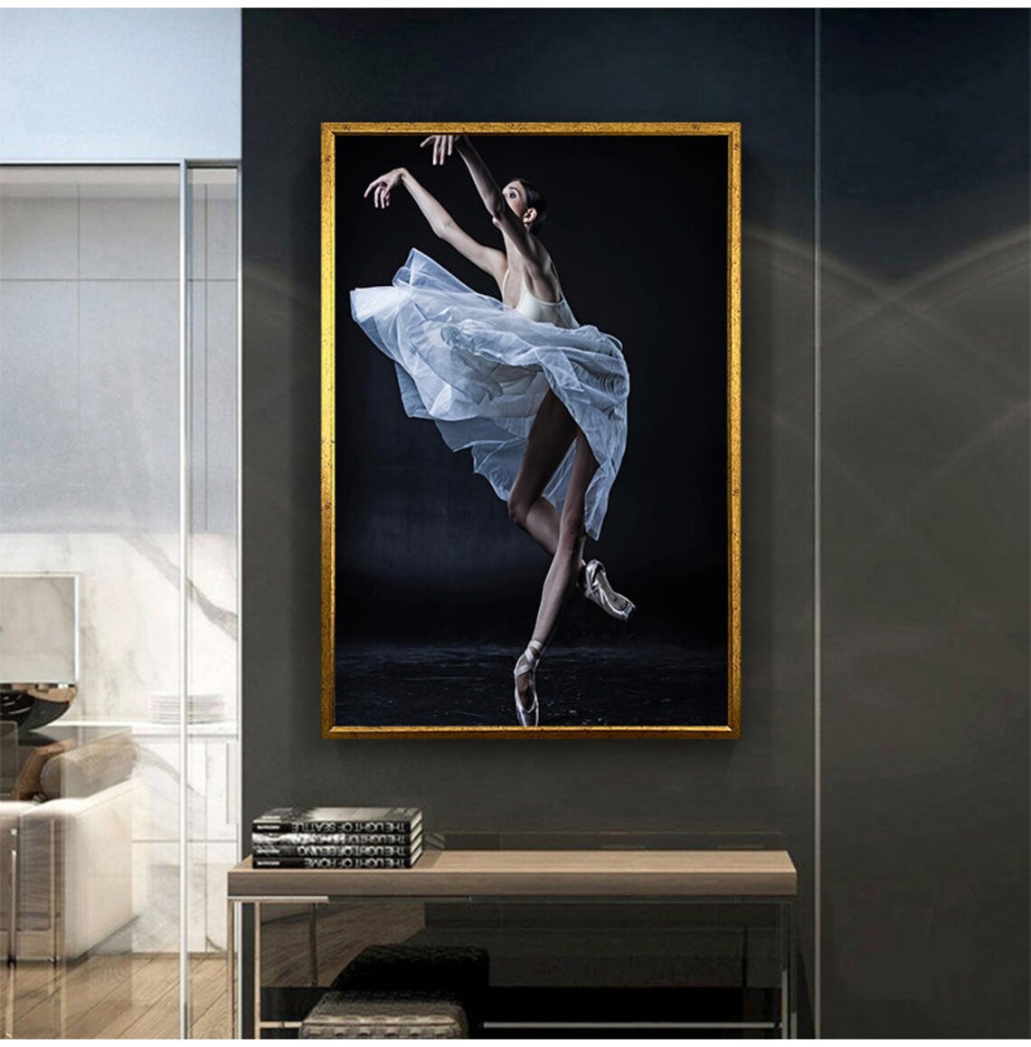 Ballerina Painting Wall Decor Ballerina In White Dress Print Wall Art Ballerina Wall Decor Dance And Women Gift Decor - Image 3