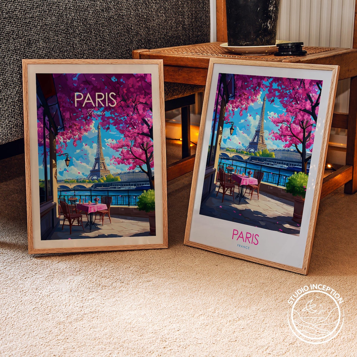 Paris Travel Poster, Eiffel Tower Travel Art - Image 2