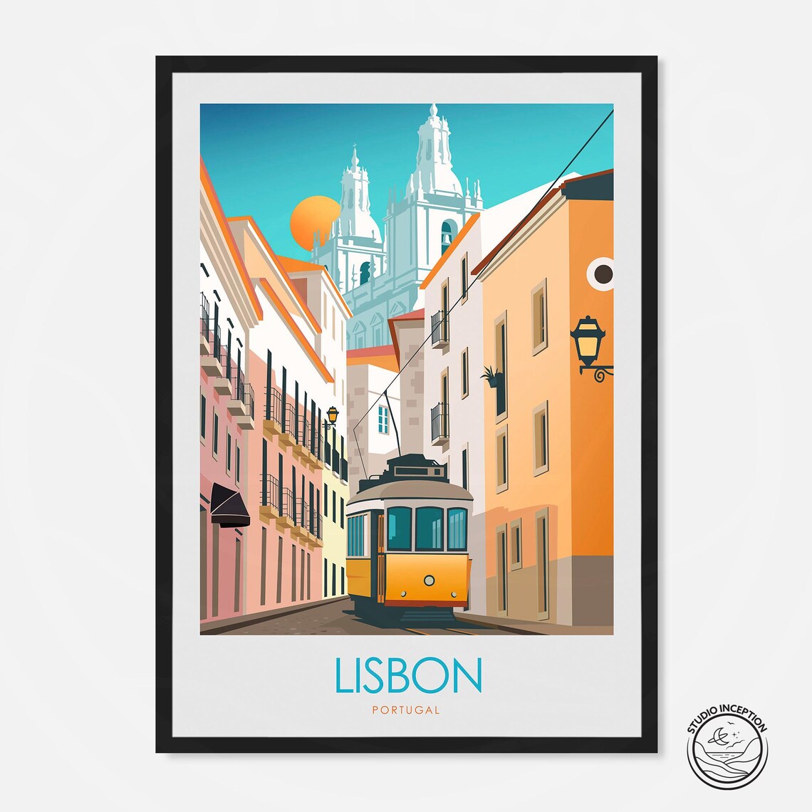 Lisbon Portugal Gift Travel Poster