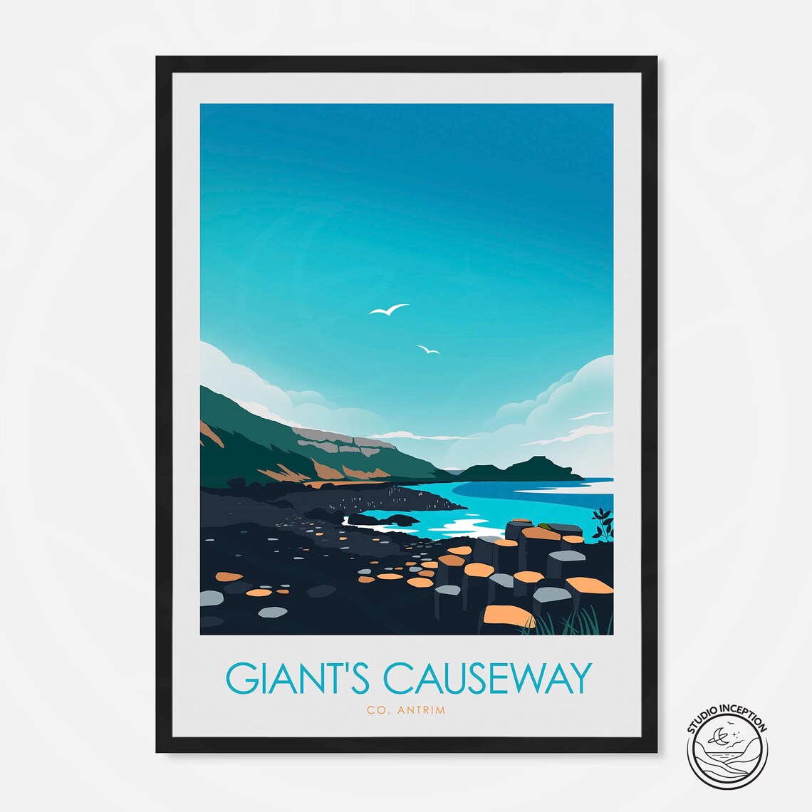 Giants Causeway Northern Ireland Wall Art Print
