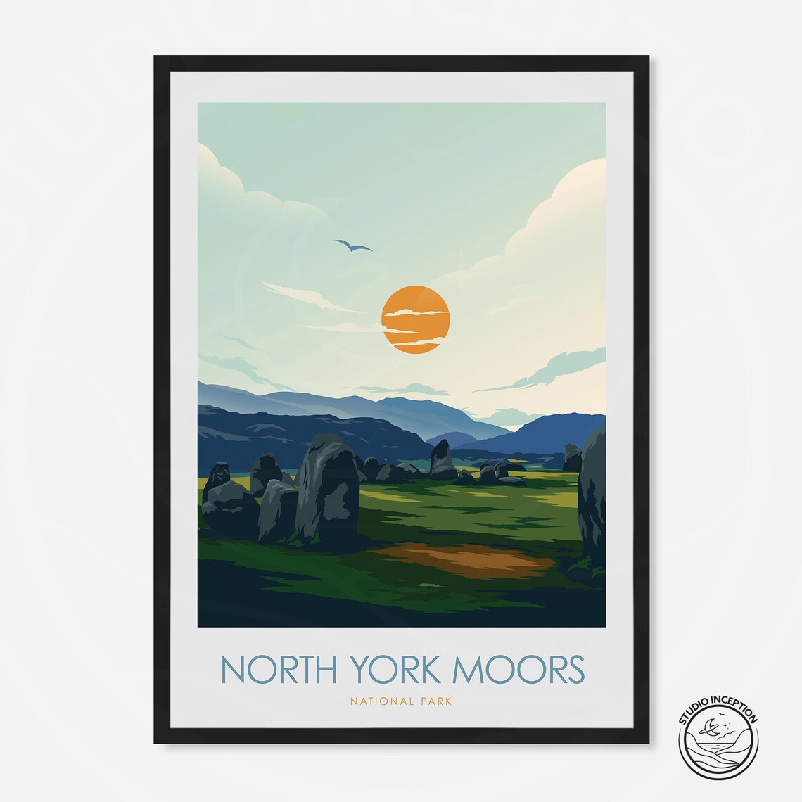 North York Moors National Park Travel Poster Print
