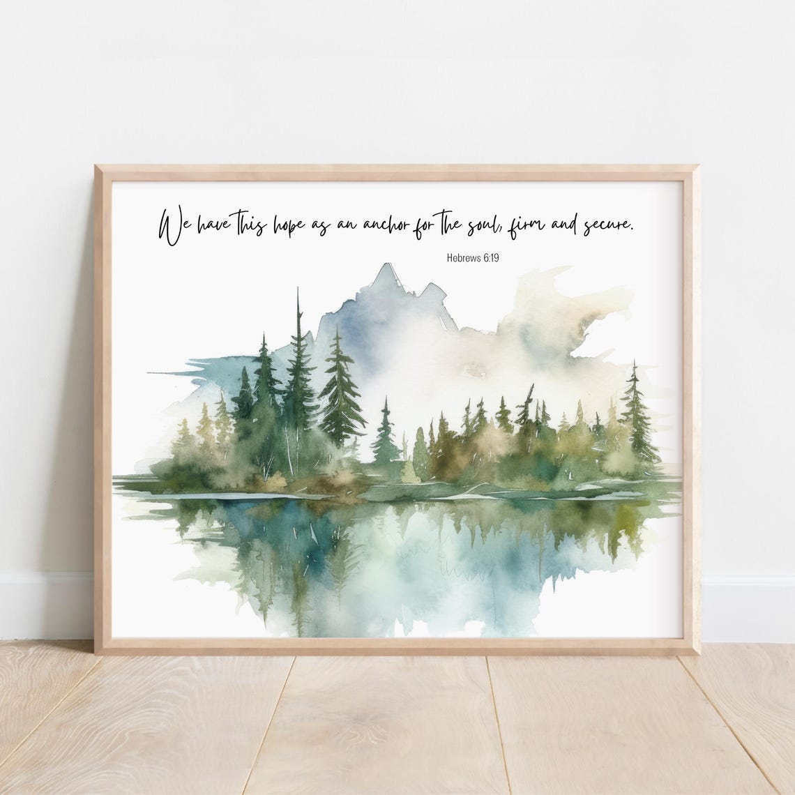 Hebrews 6 19 Hope As An Anchor For The Soul Scripture Lake Print