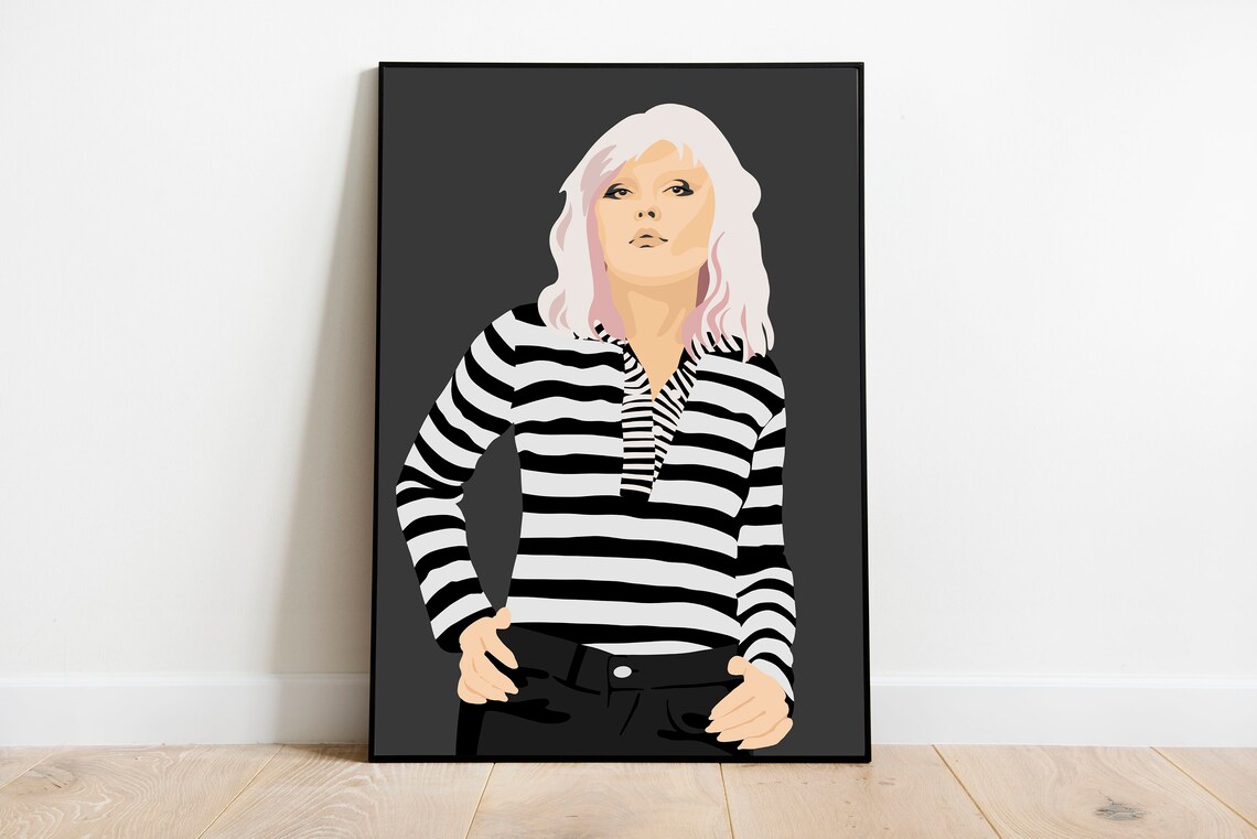 Debbie Harry Blondie New Wave Singer Pop Art Portrait Music Poster