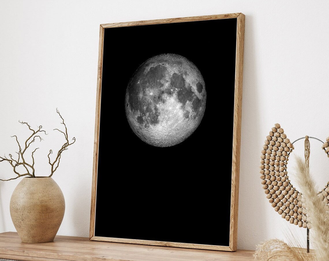 Moon Wall Art Moon Photography, Bedroom Decor - Image 3