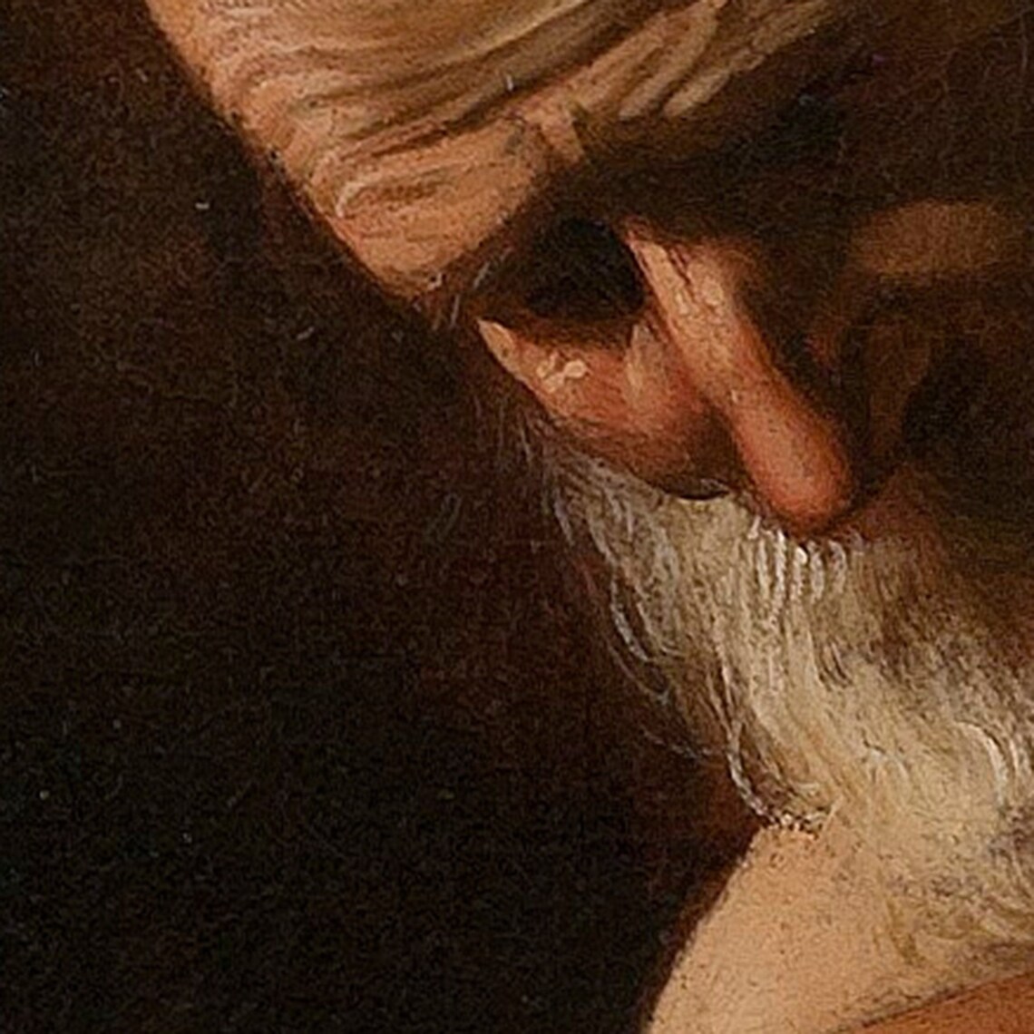 St Jerome Meditating by Caravaggio Art Print - Image 3