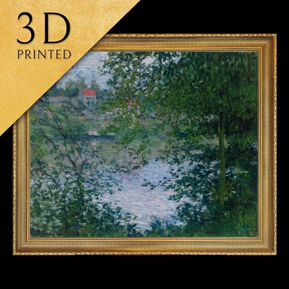 Through The Trees By Claude Monet 3d Printed With Texture And Brush Strokes Looks Like Original Oil Painting
