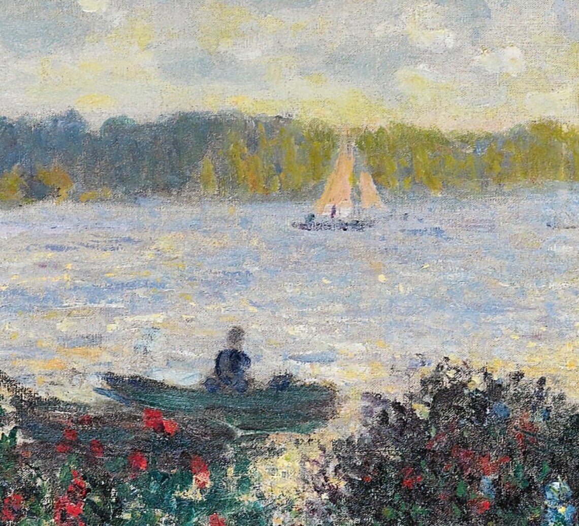 La Seine À Argenteuil, Monet-Inspired Art Print - Image 2