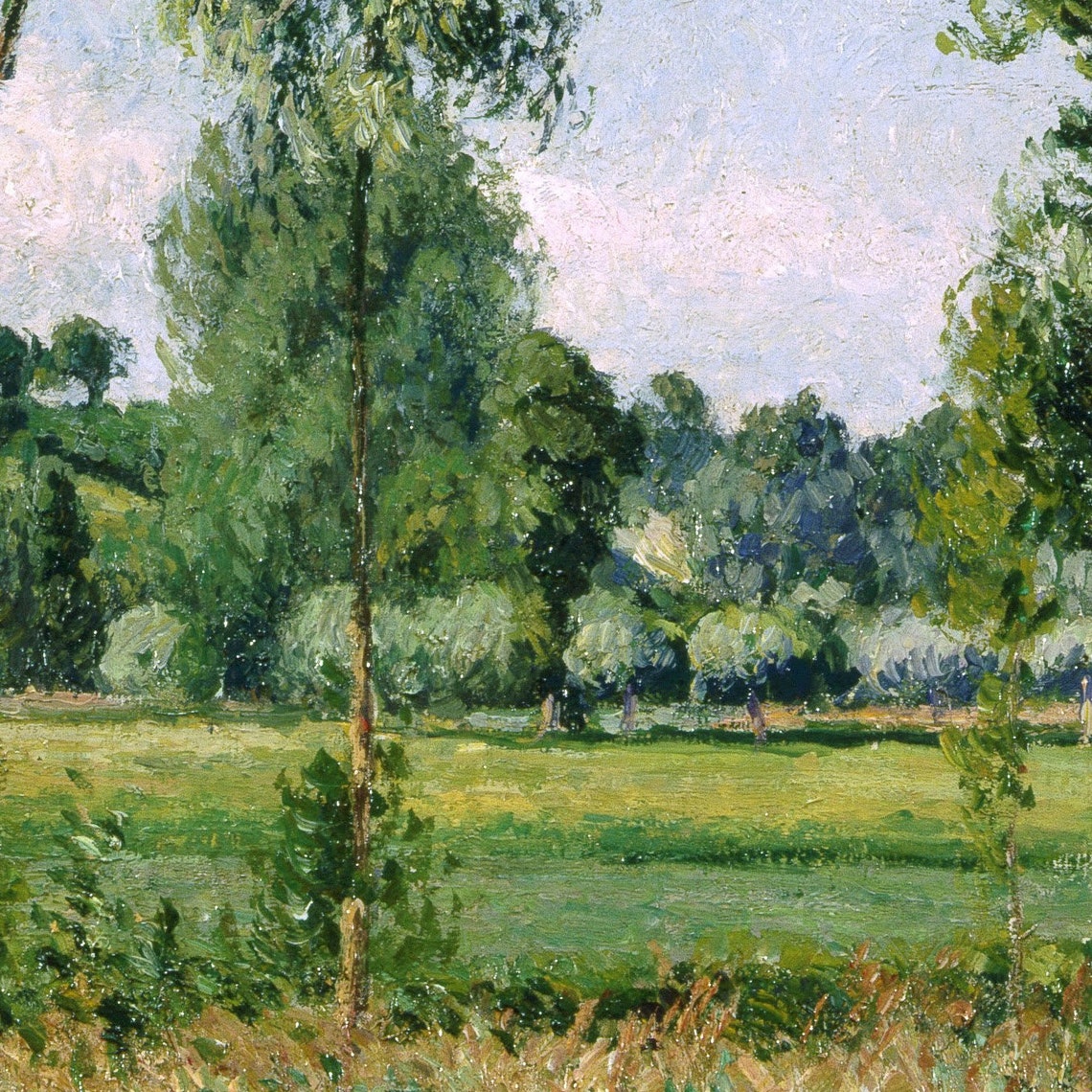 Camille Pissarro Eragny Morning Sunlight Impressionist Field Print - Image 2