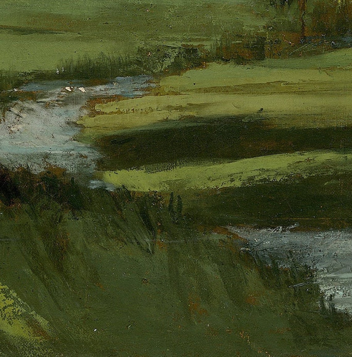 Gustave Courbet La Bretonnerie Meadow Stream Grove Landscape Poster - Image 2