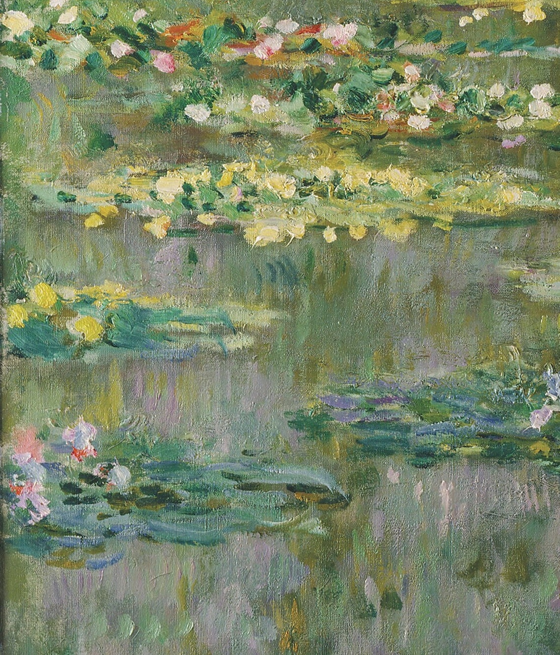 Claude Monet Water Lilies Pond Giverny Nympheas Textured Art Poster - Image 3