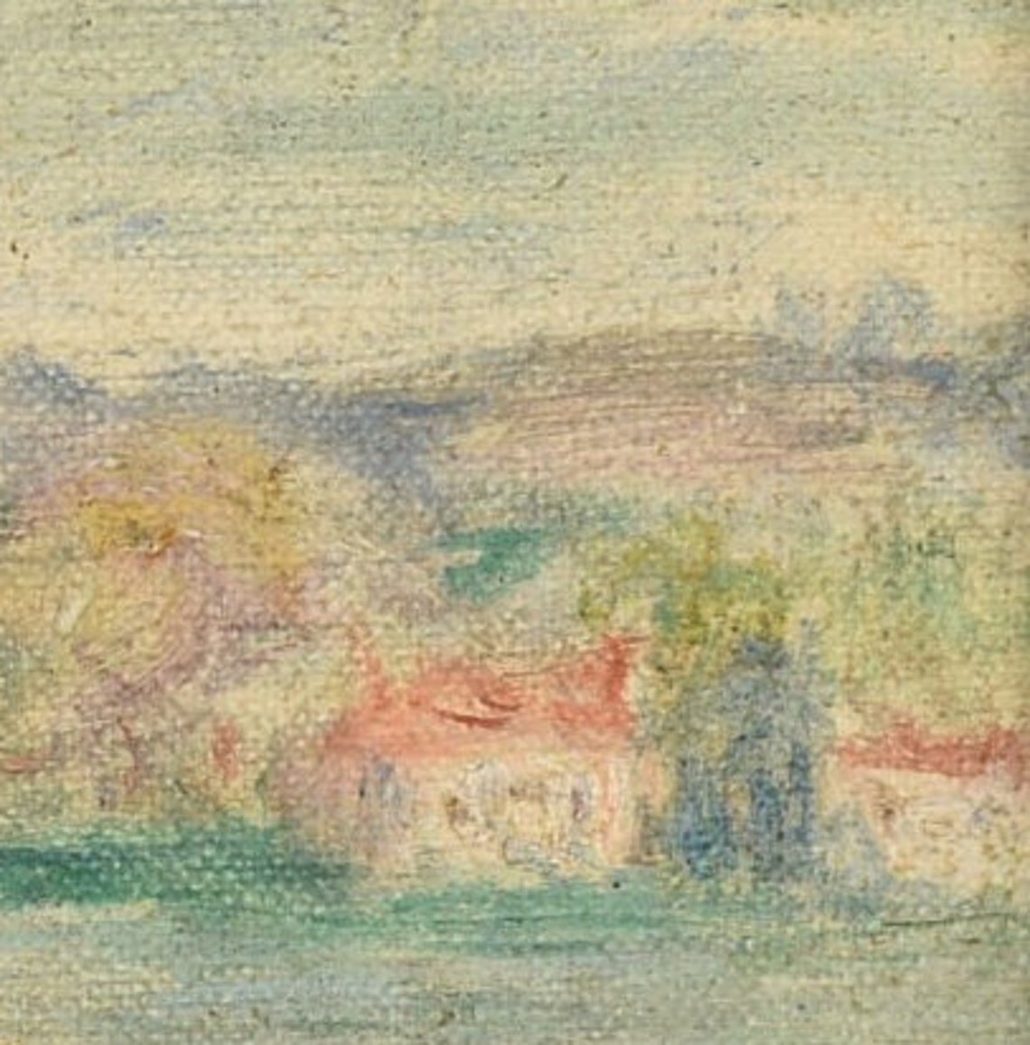 Pierre Renoir Riverside Trees Summer Landscape Impressionist Poster - Image 2