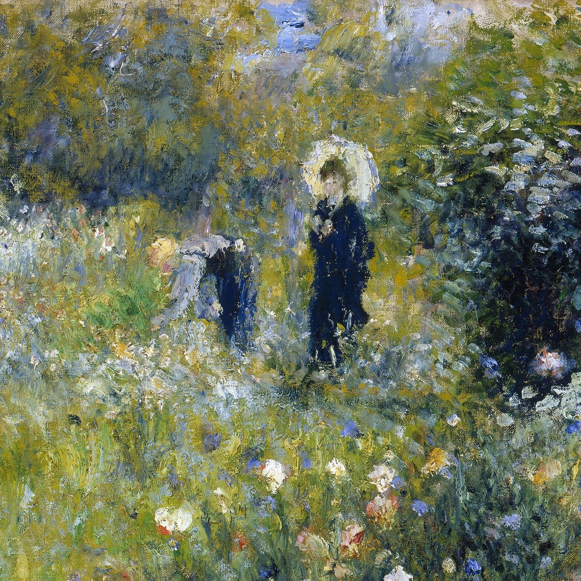 Woman With A Parasol By Renoir Art Print - Image 3