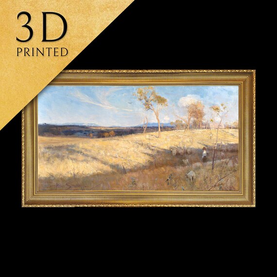 Golden Summer Eaglemont by Arthur Streeton Sunlit Australian Fields Poster