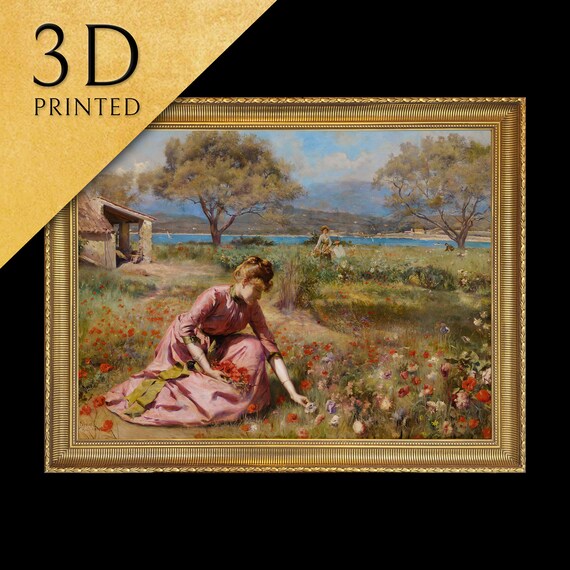 Julius Leblanc Stewart First Spring Flower Field Textured Print