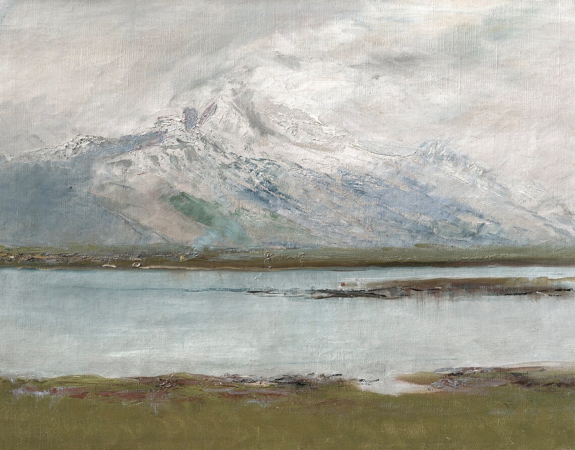 Mountain Landscape Vintage Art Print - Image 3