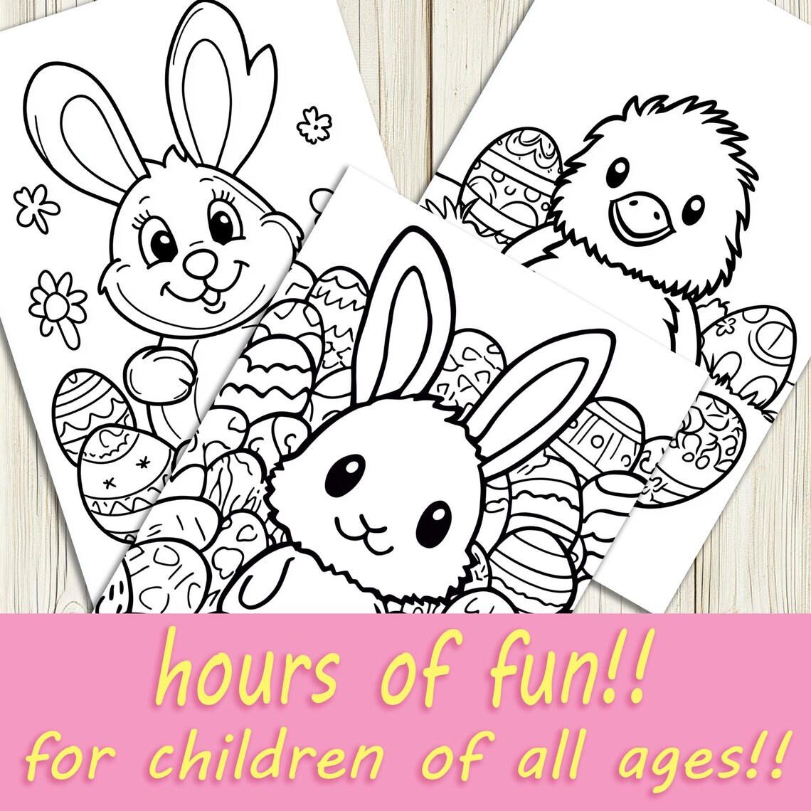 Easter Coloring Pages For Kids, Educational Activity - Image 5